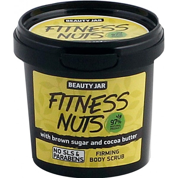 Beauty Jar FITNESS NUTS - Stiprinamasis kūno šveitiklis 200 g